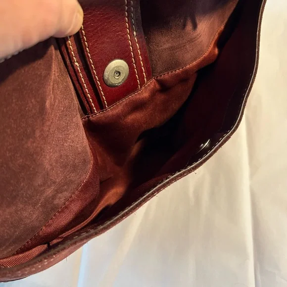 Coach Vintage Hampton Mosaic Berry Patchwork Suede Leather Shoulder Bag - Picture 8 of 16